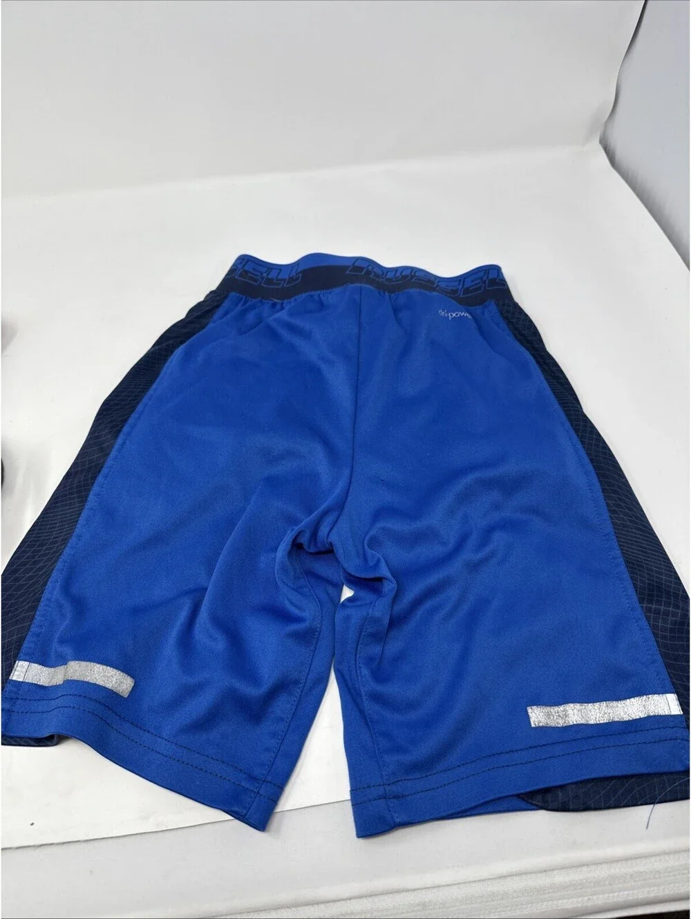 Russel Athletic Shorts Blue Youth Size (8) Medium With Small Hole